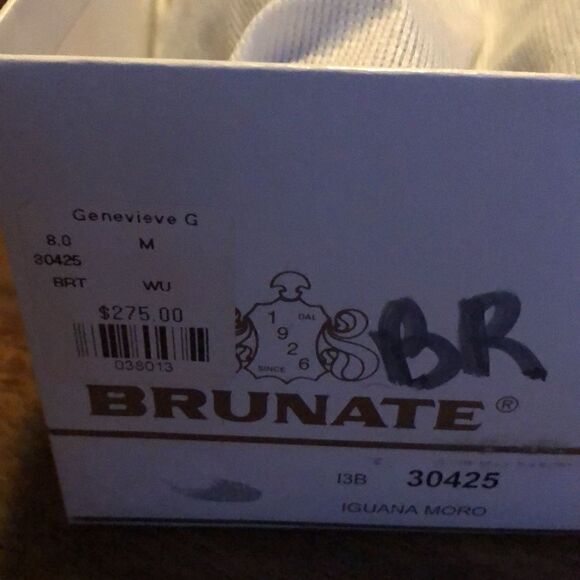 Brunate Gray Suede Iguano Moro Softlack Women’s low heels size 38 (US size 7) - Picture 10 of 10